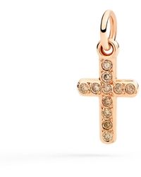 Dodo - Rose Cross Charm & Diamonds - Lyst