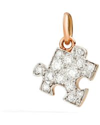 Dodo - Rose & Diamond Puzzle Charm - Lyst
