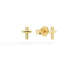 Dodo - Mini Cross Stud Earrings - Lyst