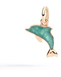 Dodo - Pendentif Dauphin Or Rose & Émail - Lyst