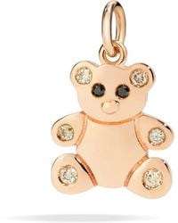 Dodo - Rose, Diamond & Enamel Bear Charm - Lyst