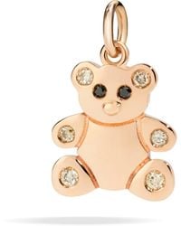 Dodo - Pendentif Ourson Or Rose, Diamants & Émail - Lyst