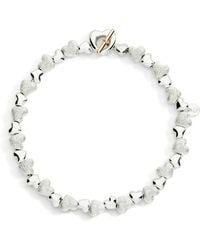 Dodo - Sterling Heart Bracelet With Sterling Diamond-Cut Components - Lyst