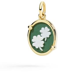 Dodo - Four-Leaf Clover Cameo Charm - Lyst
