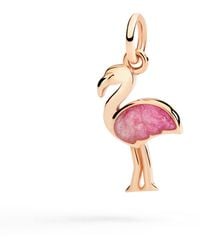 Dodo - Rose & Enamel Flamingo Charm - Lyst
