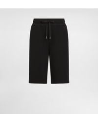 Dolce & Gabbana - Bermudas De Chándal En Punto Con Placa Con Logotipo - Lyst