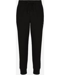 Dolce & Gabbana - Jogginghose Aus Jersey Mit Stickerei - Lyst