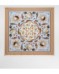 Dolce & Gabbana - Shell-Print 90X90 Silk Scarf - Lyst
