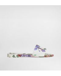 Dolce & Gabbana - Floral Beachwear Slide Sandals For - Lyst
