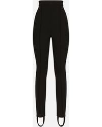 Dolce & Gabbana - Leggings À Étrier En Jersey Maille Milano - Lyst