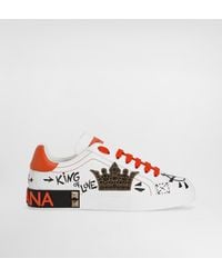 Dolce & Gabbana - Sneaker Portofino Aus Nappakalbsleder - Lyst