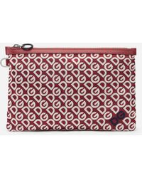 Dolce & Gabbana Clutch With Dg Logo Print - Multicolour