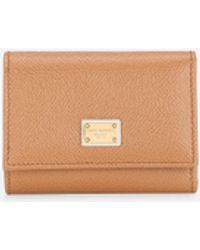 Dolce & Gabbana - Geldbörse French Flap Aus Dauphine-Kalbsleder - Lyst