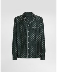 Dolce & Gabbana - Polka Dot-Print Silk Twill Hawaii Shirt - Lyst