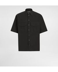 Dolce & Gabbana - Hemd Aus Popeline Mit Plakette - Lyst