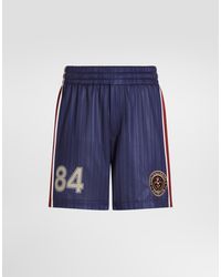Dolce & Gabbana - Striped Jersey Bermuda Shorts - Lyst