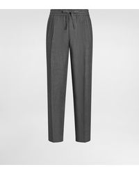 Dolce & Gabbana - Washed Linen Canvas Jogging Trousers - Lyst