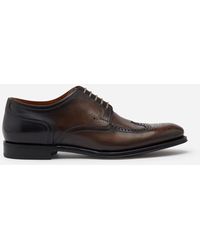 Dolce & Gabbana Brogue Derby In Giotto Paint Calfskin - Natural