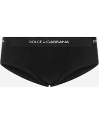 Dolce & Gabbana Slip Aus Baumwolle - Schwarz