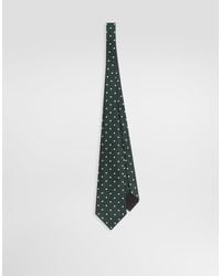 Dolce & Gabbana - Polka Dot-Print Silk Twill Tie - Lyst