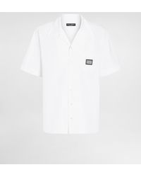 Dolce & Gabbana - シャツ ハワイフィット コットン ロゴプレート - Lyst