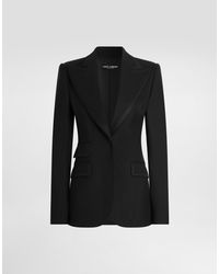 Dolce & Gabbana - Veste Turlington En Sergé Bi-Stretch À Simple Boutonnage - Lyst