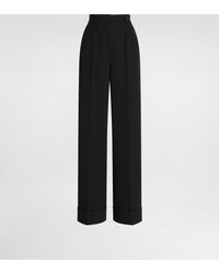Dolce & Gabbana - Wool Gabardine Trousers - Lyst