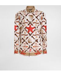 Dolce & Gabbana - Shell-Print Cotton Poplin Martini Shirt - Lyst