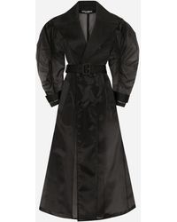 Dolce & Gabbana - トレンチコート ハイテクオーガンザ ギャザードスリーブ - Lyst