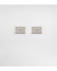 Dolce & Gabbana - Cufflinks With Logo Tag - Lyst