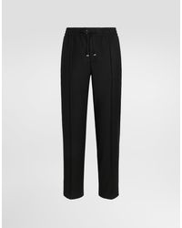 Dolce & Gabbana - Flannel Jogging Trousers - Lyst