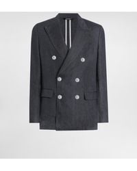 Dolce & Gabbana - Zweireihige Jacke Sicilia Light Aus Leinenstoff - Lyst