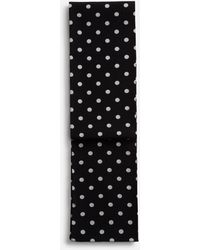 Dolce & Gabbana Seidenschal Print Mittelgro?E Pünktchen - Schwarz