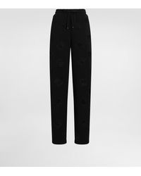 Dolce & Gabbana - Jersey Jogging Pants With Cut-Out And Dg Logo - Lyst