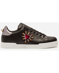 dolce gabbana patch sneakers