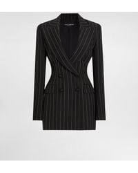 Dolce & Gabbana - Wool Pinstripe Blazer - Lyst