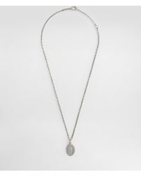 Dolce & Gabbana - Metal Necklace With Engraved Medallion - Lyst