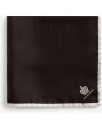 Dolce & Gabbana Pañuelo de bolsillo de seda - Negro