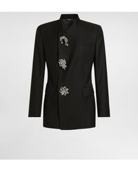 Dolce & Gabbana - Double-Breasted Jacket Inwool Gabardine - Lyst