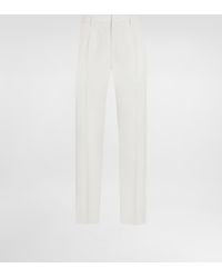 Dolce & Gabbana - Wool Poplin Trousers - Lyst