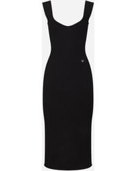 Dolce & Gabbana - Sleeveless Viscose Knit Dress - Lyst