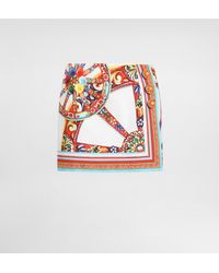 Dolce & Gabbana - Carretto-Print Fabric Miniskirt - Lyst