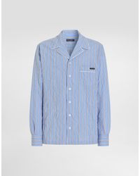 Dolce & Gabbana - Crinkled Striped Fabric Vanity Shirt - Lyst