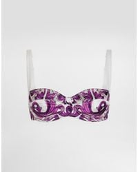 Dolce & Gabbana - Graphic Print Bra - Lyst