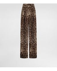 Dolce & Gabbana - Leo- Wool Trousers - Lyst