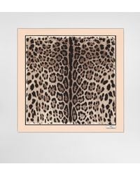 Dolce & Gabbana - Kim Dolce&Gabbana Leopard-Print Twill Scarf - Lyst