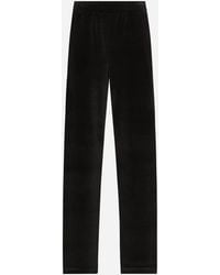 Dolce & Gabbana - Cotton Chenille Jogging Pants With Dg Logo - Lyst