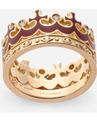Dolce & Gabbana - 18K Royal Diamond Ring - Lyst