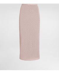 Dolce & Gabbana - Viscose Crochet Skirt - Lyst
