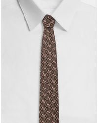Dolce & Gabbana - Silk Jacquard Tie With Micro-Designs And Dg Logo - Lyst